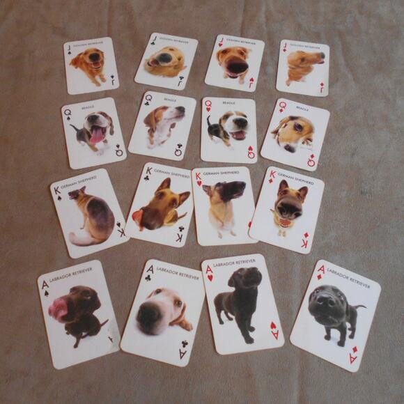 Artlist Collection The Dog Mini Playing Cards Incomplete Great for Crafts - Picture 2 of 8
